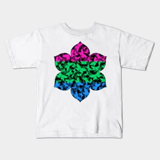 Veil of Butterflies, Pride Series - Polysexual Kids T-Shirt